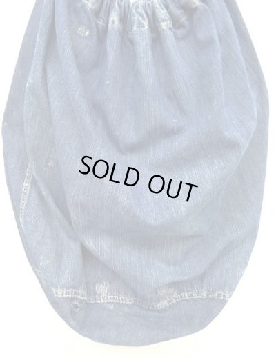 画像8: 40'S アメリカ軍 US NAVY デニム ランドリーバッグ  バラックバッグ インディゴ (VINTAGE)