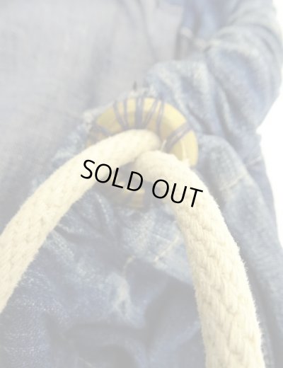 画像6: 40'S アメリカ軍 US NAVY デニム ランドリーバッグ  バラックバッグ インディゴ (VINTAGE)