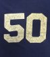 画像3: 70'S UNKNOWN "50" シングルステッチ 両面プリント 半袖 Tシャツ ネイビー USA製 (VINTAGE) (3)