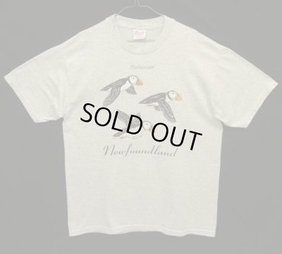 画像1: 90'S ATLANTIC PUFFINS 半袖 Tシャツ アッシュグレー (VINTAGE)