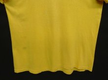 他の写真3: 70'S CHENEY シングルステッチ 両面染み込みプリント 半袖 Tシャツ イエロー USA製 (VINTAGE)