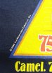 画像3: 80'S CAMEL "75th BIRTHDAY" シングルステッチ 半袖 Tシャツ ネイビー USA製 (DEADSTOCK) (3)