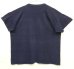 画像4: 60'S MASON シングルステッチ フロッキープリント 半袖 Tシャツ ネイビー USA製 (VINTAGE) (4)