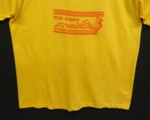 他の写真3: 80'S CAMP SMITH RUNNING CLUB シングルステッチ 両面染み込みプリント 半袖 Tシャツ イエロー USA製 (VINTAGE)