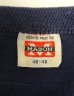 画像2: 60'S MASON シングルステッチ フロッキープリント 半袖 Tシャツ ネイビー USA製 (VINTAGE) (2)