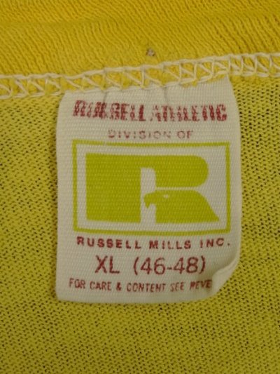 画像2: 70'S KALAMAZOO シングルステッチ 半袖 Tシャツ イエロー USA製 (VINTAGE)
