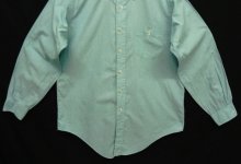他の写真3: 90'S BROOKS BROTHERS 刷毛目ポプリン BDシャツ ミントブルー USA製 (VINTAGE)
