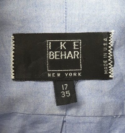 画像2: IKE BEHAR オックスフォード BDシャツ ブルー USA製 (VINTAGE)