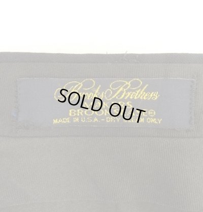 画像2: 80'S BROOKS BROTHERS "MAKERS"  BROOKSEASE ツータック ウールパンツ ダークネイビー TALONジップ USA製 (VINTAGE)