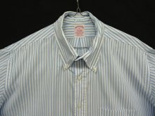 他の写真1: 90'S BROOKS BROTHERS ポプリン 半袖 BDシャツ ホワイト/ブルー ストライプ USA製 (VINTAGE)
