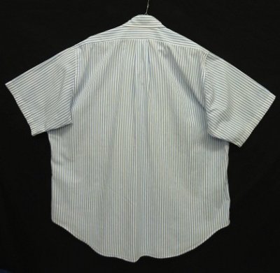 画像3: 90'S BROOKS BROTHERS ポプリン 半袖 BDシャツ ホワイト/ブルー ストライプ USA製 (VINTAGE)