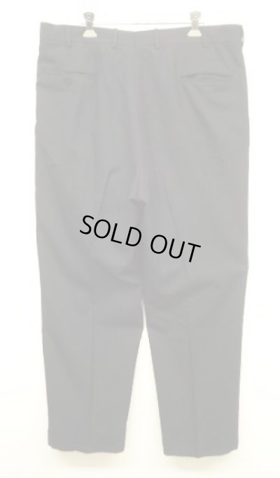 画像5: 80'S BROOKS BROTHERS "MAKERS"  BROOKSEASE ツータック ウールパンツ ダークネイビー TALONジップ USA製 (VINTAGE)