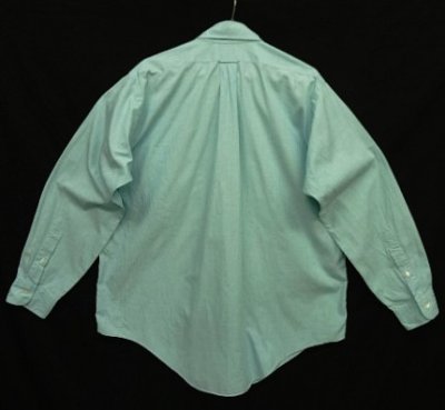 画像3: 90'S BROOKS BROTHERS 刷毛目ポプリン BDシャツ ミントブルー USA製 (VINTAGE)