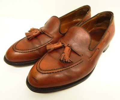 画像1: ALDEN 560 カーフ タッセルローファー ブラウン USA製 (USED)