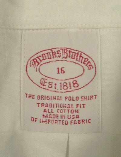 画像2: 90'S BROOKS BROTHERS オックスフォード 半袖 BDシャツ ホワイト USA製 (VINTAGE)