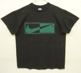 90'S NIKE "BY NIKE" 銀タグ シングルステッチ Tシャツ ブラック USA製 (VINTAGE)