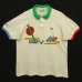 画像1: 80'S CHEMISE LACOSTE ポロシャツ ホワイト/プリント入り フランス製 (VINTAGE) (1)