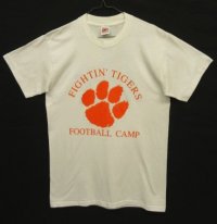 90'S NIKE "FIGHTIN' TIGERS" 銀タグ シングルステッチ 両面プリント Tシャツ ホワイト USA製 (VINTAGE)
