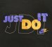 画像3: 90'S NIKE "JUST DO IT" 銀タグ シングルステッチ Tシャツ ブラック USA製 (VINTAGE) (3)