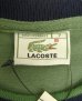画像2: 80'S CHEMISE LACOSTE 鹿の子 半袖 Tシャツ オリーブ/ネイビー フランス製 (DEADSTOCK) (2)