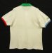 画像4: 80'S CHEMISE LACOSTE ポロシャツ ホワイト/プリント入り フランス製 (VINTAGE) (4)