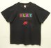 画像1: 90'S NIKE "P.L.A.Y." 銀タグ シングルステッチ 両面プリント Tシャツ ブラック USA製 (VINTAGE) (1)
