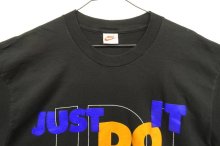 他の写真1: 90'S NIKE "JUST DO IT" 銀タグ シングルステッチ Tシャツ ブラック USA製 (VINTAGE)