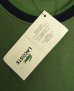 画像3: 80'S CHEMISE LACOSTE 鹿の子 半袖 Tシャツ オリーブ/ネイビー フランス製 (DEADSTOCK) (3)