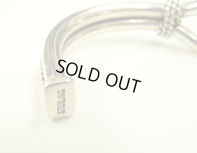 画像6: ナバホ族 インディアンジュエリー "STEVE ARVISO" ホースウィスパラー シルバーバングル (NEW)