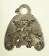 40'S ナバホ族 インディアンジュエリー "THUNDERBIRD & SWASTIKA" シルバー ペンダントトップ (VINTAGE)
