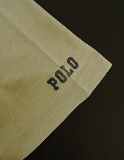 画像4: 90'S RALPH LAUREN シングルステッチ ポケット付き 半袖 Tシャツ ヘザーグレージュ (VINTAGE)