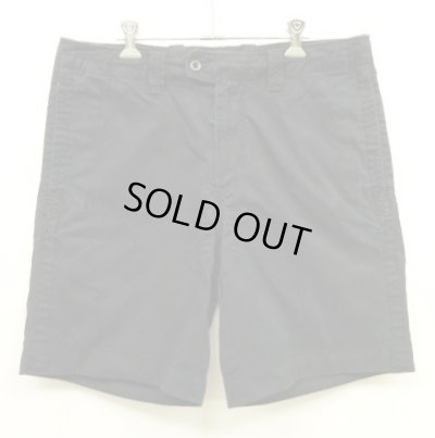 画像1: 90'S RALPH LAUREN ドローコード付き チノショーツ ブラック (VINTAGE)
