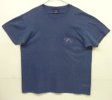 90'S RALPH LAUREN "POLO SPORT" シングルステッチ ポケット付き 半袖 Tシャツ ネイビー (VINTAGE)