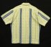 画像3: 90'S RALPH LAUREN "TRAIL" コットン 半袖 オープンカラーシャツ ナチュラル/インディゴ ストライプ (VINTAGE) (3)