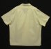 画像3: 90'S RALPH LAUREN コードレーン 半袖 イタリアンカラーシャツ オフホワイト (VINTAGE) (3)