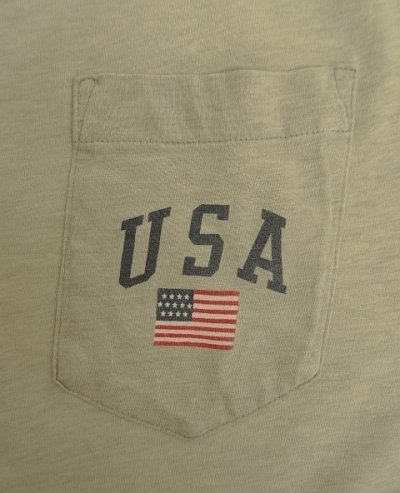 画像3: 90'S RALPH LAUREN シングルステッチ ポケット付き 半袖 Tシャツ ヘザーグレージュ (VINTAGE)