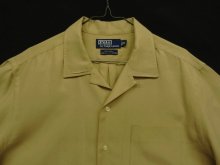 他の写真1: 90'S RALPH LAUREN "CALDWELL" シルク/コットン 半袖 オープンカラーシャツ ベージュ (VINTAGE)