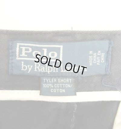 画像2: 90'S RALPH LAUREN "TYLER SHORT" ツープリーツ チノショーツ ネイビー (VINTAGE)