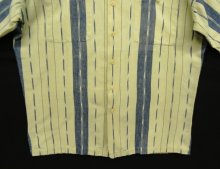 他の写真3: 90'S RALPH LAUREN "TRAIL" コットン 半袖 オープンカラーシャツ ナチュラル/インディゴ ストライプ (VINTAGE)
