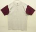 画像1: 90'S COTTON DELUXE シングルステッチ 半袖 ヘンリーネック Tシャツ ツートンカラー USA製 (DEADSTOCK) (1)