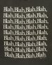 画像3: 80'S BLAH,BLAH,BLAH シングルステッチ 半袖 Tシャツ ブラック USA製 (VINTAGE) (3)