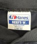 画像2: 80'S HANES シングルステッチ 半袖 ヘンリーネック Tシャツ ダークネイビー USA製 (VINTAGE) (2)