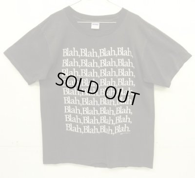 画像1: 80'S BLAH,BLAH,BLAH シングルステッチ 半袖 Tシャツ ブラック USA製 (VINTAGE)
