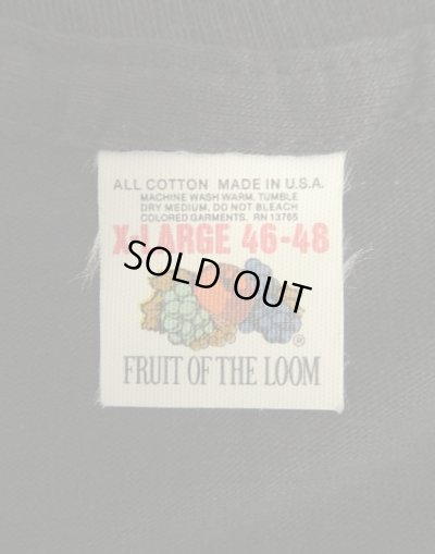 画像2: 80'S FRUIT OF THE LOOM シングルステッチ 耳付きポケット 半袖 Tシャツ ブラック USA製 (DEADSTOCK)