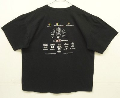 画像1: 00'S MICROSOFT 両面プリント 半袖 Tシャツ ブラック (VINTAGE)