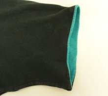 他の写真2: 90'S FRUIT OF THE LOOM シングルステッチ ダブルネック 半袖 Tシャツ ブラック/ターコイズ USA製 (VINTAGE)