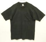 90'S FRUIT OF THE LOOM シングルステッチ 耳付きポケット 半袖 Tシャツ ブラック USA製 (VINTAGE)