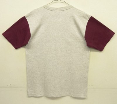 画像3: 90'S COTTON DELUXE シングルステッチ 半袖 ヘンリーネック Tシャツ ツートンカラー USA製 (DEADSTOCK)