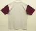 画像3: 90'S COTTON DELUXE シングルステッチ 半袖 ヘンリーネック Tシャツ ツートンカラー USA製 (DEADSTOCK) (3)
