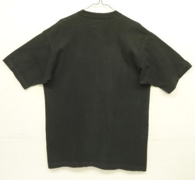 画像4: 90'S FRUIT OF THE LOOM シングルステッチ 耳付きポケット 半袖 Tシャツ ブラック USA製 (VINTAGE)